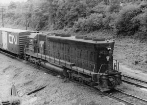 Penn Central Transportation Company | ex Pennsylvania Railroad | Enola, Pennsylvania | EMD SD45 #6227 diesel-electric locomotive | August 1968 | Ed Kaspriske photograph / collection