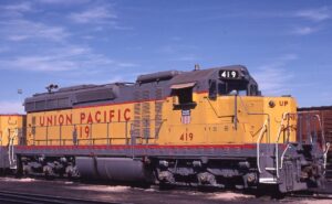 Union Pacific Railroad | North Platte, Nebraska | EMD SD24 #419 diesel-electric locomotive | 1970 | Mark Lynn photograph | Stephen Timko Collection