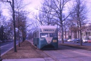 D.C. Transit | Washington, D.C. | PCC Streetcar #1053 | Pennsylvania Avenue SE & 13th Avenue SE | Last Day | Saturday, January 27, 1962 | Al Holtz photograph / collection