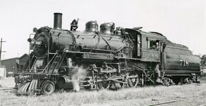 Illinois Central Railroad | Clinton, Iowa | Class 2-6-0 #217 steam locomotive | June 26, 1927 | Robert Morris photograph | Elmer Kremkow collection
