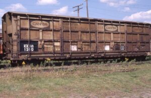 Knox and Kane Railroad | Marienville, Pennsylvania | All door box car #1310 | April 19, 1999 | Dick Flock photograph / collection