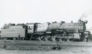 Pennsylvania Railroad | Erie, Pennsylvania | Juniata Works Class I1s 2-10-0 #3713 steam locomotive | July 28, 1936 | T.M. Flattley, Jr. photograph | Francis B. Landenberger Palmer collection