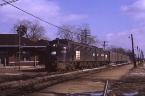 Penn Central Transportation Company | Effingham, Illinois | EMD E8ab #4292 + 1 diesel-electric locomotives | Spirit of Saint Louis | February 1971 | Ken Kulick photograph / collection
