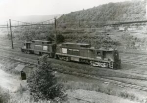 Penn Central Transportation Company | Enola, Pennsylvania | GE Class E33 #4605 and #4602 electric motors | June 1974 | Ed Kaspriske photograph / collection