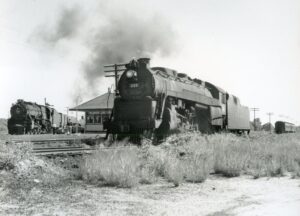 Pennsylvania Reading Seashore Lines | Wildwood Junction, New Jersey | Reading Company G3 4-6-2 #211 and Pennsylvania Railroad K4s | 1953 | R.L. Long photograph | West Jersey Chapter, NRHS Collection