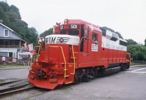 Western Maryland Scenic Railroad | Frostburg, Maryland | EMD GP30 #501 diesel-electric locomotive | August 12, 2018 | Mitchell E. Dakelman photograph / collection
