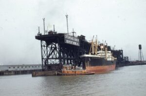 Chesapeake and Ohio Railway | Newport News, Virginia | Coal Pier Number One | April 1948 | Henry Libby photograph / collection