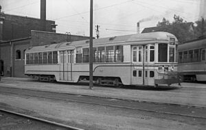 Cleveland Railway Company | Cleveland, Ohio | Kuhlman Streetcar #160 | August 1941 | Fielding Lew Bowman photograph / collection