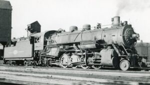 Illinois Terminal Railroad Company | Alton, Illinois | Class 2-8-2 #30 steam locomotive | November 5, 1948 | Max Miller photograph | Elmer Kremkow collection