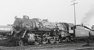 Missouri Pacific Lines | Saint Louis, Missouri | Class MK63 2-8-2 #1549 steam locomotive | July 21, 1934 | unknown photographer | West Jersey Chapter, NRHS Collection