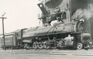 Pennsylvania Railroad | Erie, Pennsylvania | Alco-Brooks Class N1s 4-8-2 #7150 steam locomotive | March 31, 1935 | T.M. Flattley, Jr. photograph | Francis B. Landenberger Palmer collection