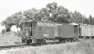 Southern Railway | Perry, Florida | Bay window caboose #X650 | June 21, 1971 | H.B. Olsen photograph / collection