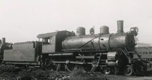 Spokane, Portland and Seattle Railroad | Portland, Oregon | Class D25 4-6-0 #150 steam locomotive | April 11, 1940 | unknown photographer | West Jersey Chapter, NRHDS Collection