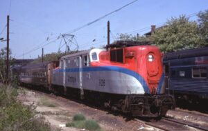 Amtrak | Queens, New York | Sunnyside Yard | Altoona Works Class GG1 #926 electric motor | May 17, 1973 | Allan H. Roberts photograph | Mitchell E. Dakelman collection