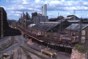 Bethlehem Steel Corporation | Bethlehem, Pennsylvania | Wide gauge ore transport car | September 10, 1995 | Carl Perelman photograph | Frank Etzel collection