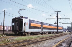 Illinois Central Railroad | Chicago, Illinois | Electric MU passenger set | September 1973 | Emery Gulash photograph | Morning Sun Books collection