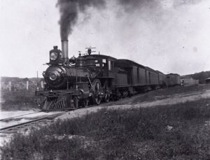 New York, New Haven and Hartford Railroad | Valley Branch, Connecticut | Class 4-4-0 #65 steam locomotive | Passenger Train | September 18, 1896 | unknown photographer | Henry Libby collection
