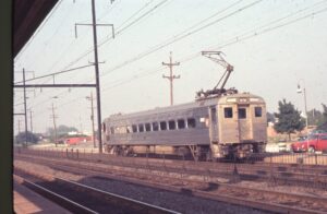 Penn Central Transportation Company | Levittown, Pennsylvania | GE-Budd MP85DE2 #220 MU passenger car | Train #555 | August 1969 | Ken Kulick photograph / collection