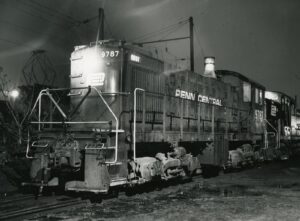 Penn Central Transportation Company | South Amboy, New Jersey | Alco S1 #9787 diesel-electric locomotive | May 1971 | Ed Kaspriske photograph / collection