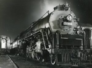 Reading Company | Steam Tours | High Iron Company | Raritan, New Jersey | at CRNJ Shops | May 27, 1969 | night view | Ed Kaspriske photograph / collection