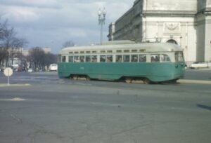 Capital Transit Company | Washington, D.C. | PCC Streetcar #1543 | at Union Station | March 1951 | Henry Libby photograph / collectioinh