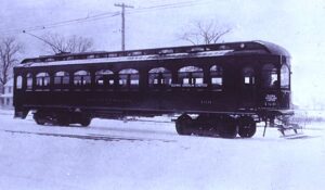Cleveland, Southwestern and Columbus Railway | Elyria, Ohio | Interurban car #160 | Elyria Oberlin Limited | 1920 | unknown photographer | Elmer Kremkow collection