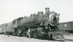 Northern Pacific Railroad | Helena, Montana | Class Q5 4-6-2 #2228 steam locomotive | unknown photographer | West Jersey Chapter, NRHS collection