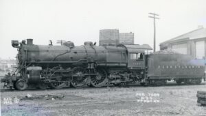 Pennsylvania Railroad | New Castle, Pennsylvania | Class K3s 4-6-2 #7004 steam locomotive | 1942 | GAD Photograph | Francis B. Landenberger Palmer collection