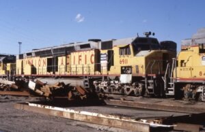 Union Pacific Railroad | Omaha, Nebraska | EMD DD40X #6911 diesel-electric locomotive | Retired | September 9, 1984 | Dick Flock photograph / collection