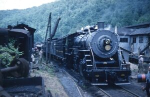 Buffalo Creek and Gauley | Dundon, West Virginia | Class 2-8-0 #4 steam locomotive | Washington DC NRHS Steam Special | June 1960 | Henry Libby photograph / collection