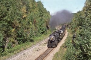 Canadian Pacific Railway | Steamtown Foundation | Gouldsboro, Pennsylvania | on ex DL&W | MLW G5 #1271 steam locomotive | Steam Special | September 4, 1987 | Mitchell E. Dakelman photograph / collection