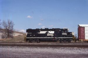 Norfolk Southern Corporation | Sterling Heights, Michigan | GP38-2 #5828 diesel-electric locomotive | switching in Sterling Yard | April 2007 | Stephen Timko photograph / collection