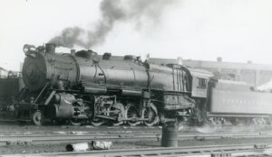 Pennsylvania Railroad | Canton, Ohio | Juniata Works class N2sa 2-10-2 #7326 steam locomotive | May 1948 | T.M. Flattley, Jr. photograph | Francis B. Landenberger Palmer collection