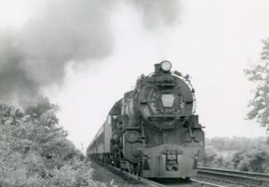 New York & Long Branch | Pennsylvania Railroad | Middletown, Pennsylvania | Juniata Works class K4s 4-6-2 #3751 Pacific steam locomotive | Commuter passenger train | July 5, 1954 | T.M. Flattley, Jr. photograph | Francis B. Landenberger collection