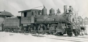 Raritan River Railroad | South Amboy, New Jersey | Baldwin 2-8-0 #12 steam locomotive | March 1916 | W.A. Lucas photograph | Ken Miller collection