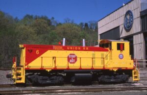 Union Railroad | Hall, Pennsylvania | EMD SW1500 #6 diesel-electric locomotive | Fresh paint! | May 5, 2011 | Gordon Lloyd, Jr. photograph | Stephen Timko collection