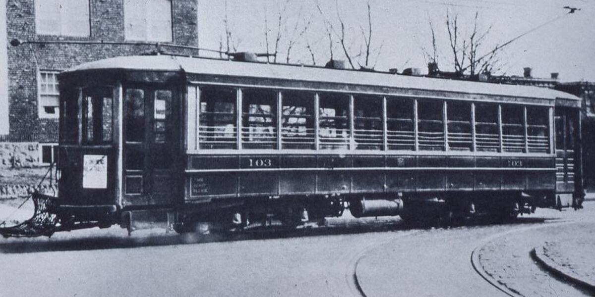 Chester Traction Company | Wilmington, Delaware | Interurban / streetcar #103 | 1915 | unknown photographer | Elmer Kremkow collection