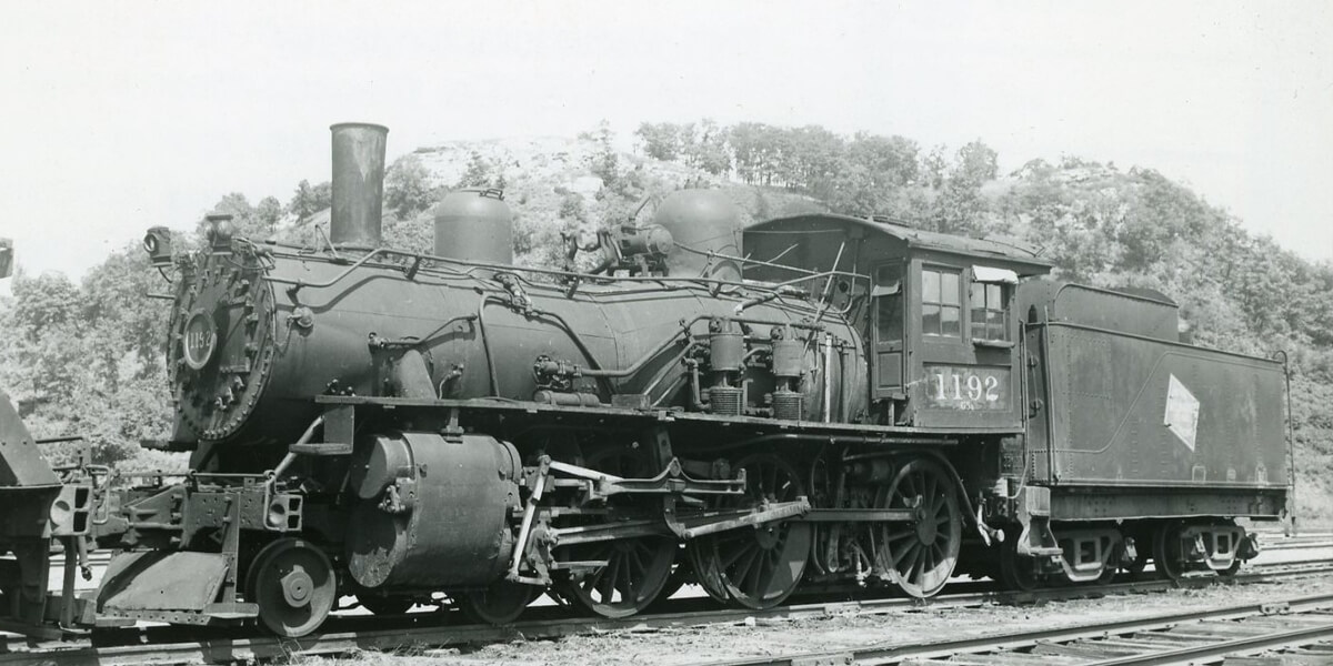 Chicago, Milwaukee, Saint Paul and Pacific Railroad | aka Milwaukee Road | Marquette, Iowa | Class 4-6-0 #1192 steam locomotive | August 1939 | Harold Vollrath photograph | Elmer Kremkow collection