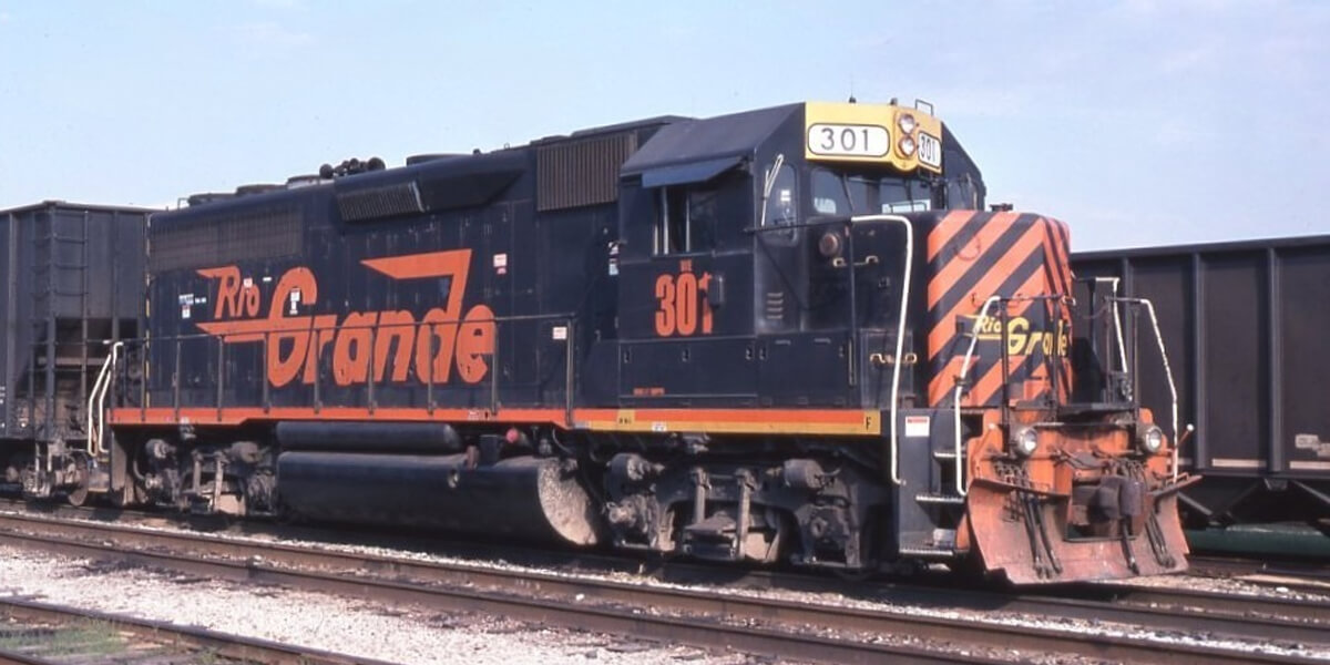 Wheeling and Lake Erie Railroad | ex- D&RGW | Green Tree, Pennsylvania | Rook Yard | EMD GP40-3 #301 diesel-electric locomotive | August 9, 2006 | Gordon Lloyd, Jr. photograph | Stephen Timko collection
