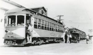 Atlantic City and Shore Railway | aka Shore Fast Line | Atlantic City, New Jersey | Interurban / trolley car #117 | 1935 | Henry Libby photograph / collection