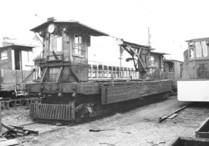 Lehigh Valley Transit | Allentown, Pennsylvania | Work car #522 | October 26, 1952 | R.L. Long photograph | West Jersey Chapter, NRHS Collection