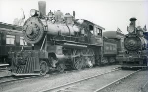 New York Central and Hudson River Railroad | Chicago, Illinois | Class 4-4-0 #999 steam locomotive | Chicago Railroad Fair | 1948 | unknown photographer | West Jersey Chapter, NRHS Collection