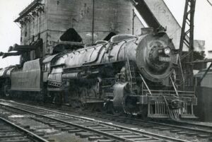 Reading Company | Rutherford, Pennsylvania | Class 2-10-2 #3018 steam locomotive | 1954 | Ed Kaspriske photograph / collection