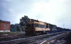 Norfolk and Western Railway | Norfolk, Virginia | Fairbanks – Morse class H16-44 #138 + 1, ex Virginian, diesel-electric locomotives | September 1961 | Dave Sweetland photograph | Charles Anderson collction