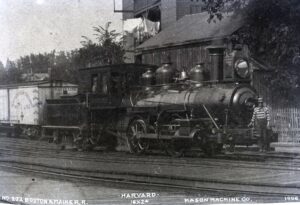 Boston and Maine Railroad | Boston, Massachusetts | Mason Machine Company 0-4-0 #232 steam locomotive | 1886 | Mason Machine Company photograph | NRHS Collection
