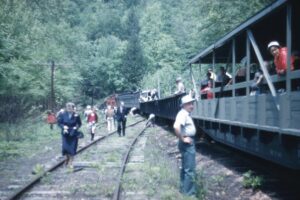 Buffalo Creek and Gauley | Dundon, West Virginia | Washington, D.C. Chapter NRHS Passenger Excursion with 2-8-0 steam locomotive | June 1960 | Henry Libby photograph / collection