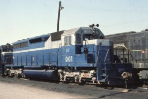 Detroit Edison | Youngstown, Ohio | EMD SD40-2 #001 diesel-electric locomotive | April 30, 1977 | David H. Hamley photograph | Stephen Timko collection