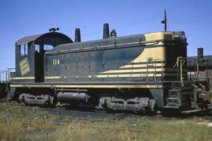 Detroit Terminal Railroad | Detroit, Michigan | EMD NW2 #114 diesel-electric locomotive | September 12, 1964 | Harry L. Juday photograph | Francis B. Landenberger Palmer collection