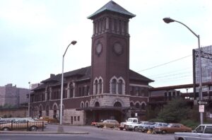 Erie Lackawanna Railway | ex Delaware, Lackawanna and Western | Newark, New Jersey | Broad Street Passenger Station | September 1974 | Will Coxey photograph / collection
