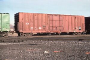 Escanaba and Lake Superior Railroad | Toledo, Ohio | 60 foot box car #8915 | December 8, 1989 | Emery Gulash photograph | Stephen Timko collection